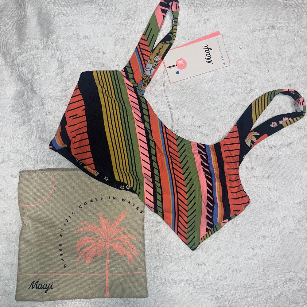 Maaji Roman Stripe Izzy Sporty Bralette Bikini